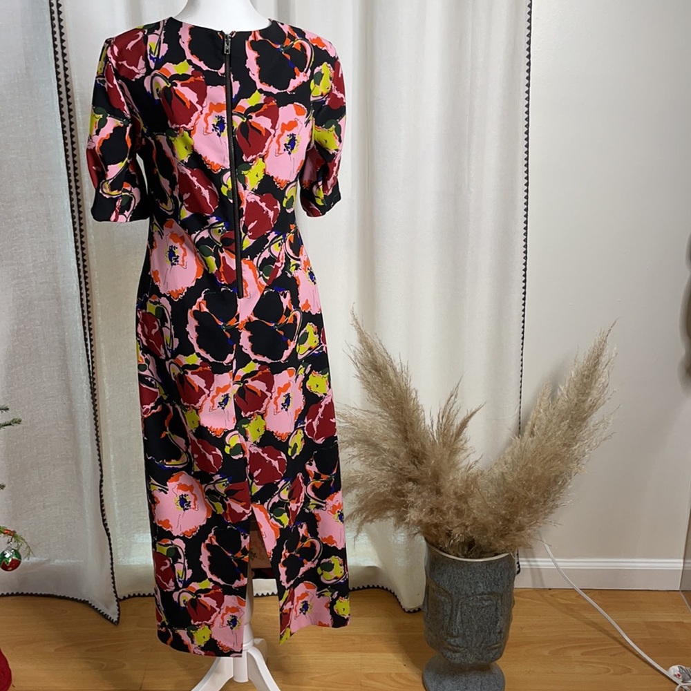 Zara Floral 70s Style Dress Halloween - Picture 9 of 9